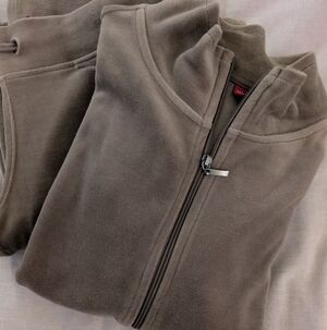 Women's Merona Cozy Fleece Zip-Up And Matching Pants. Pants Small Zip Up Medium.